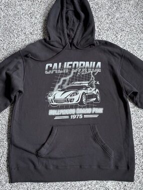 Hollister Women’s Black California Racing Grand Prix 1975 Hoodie